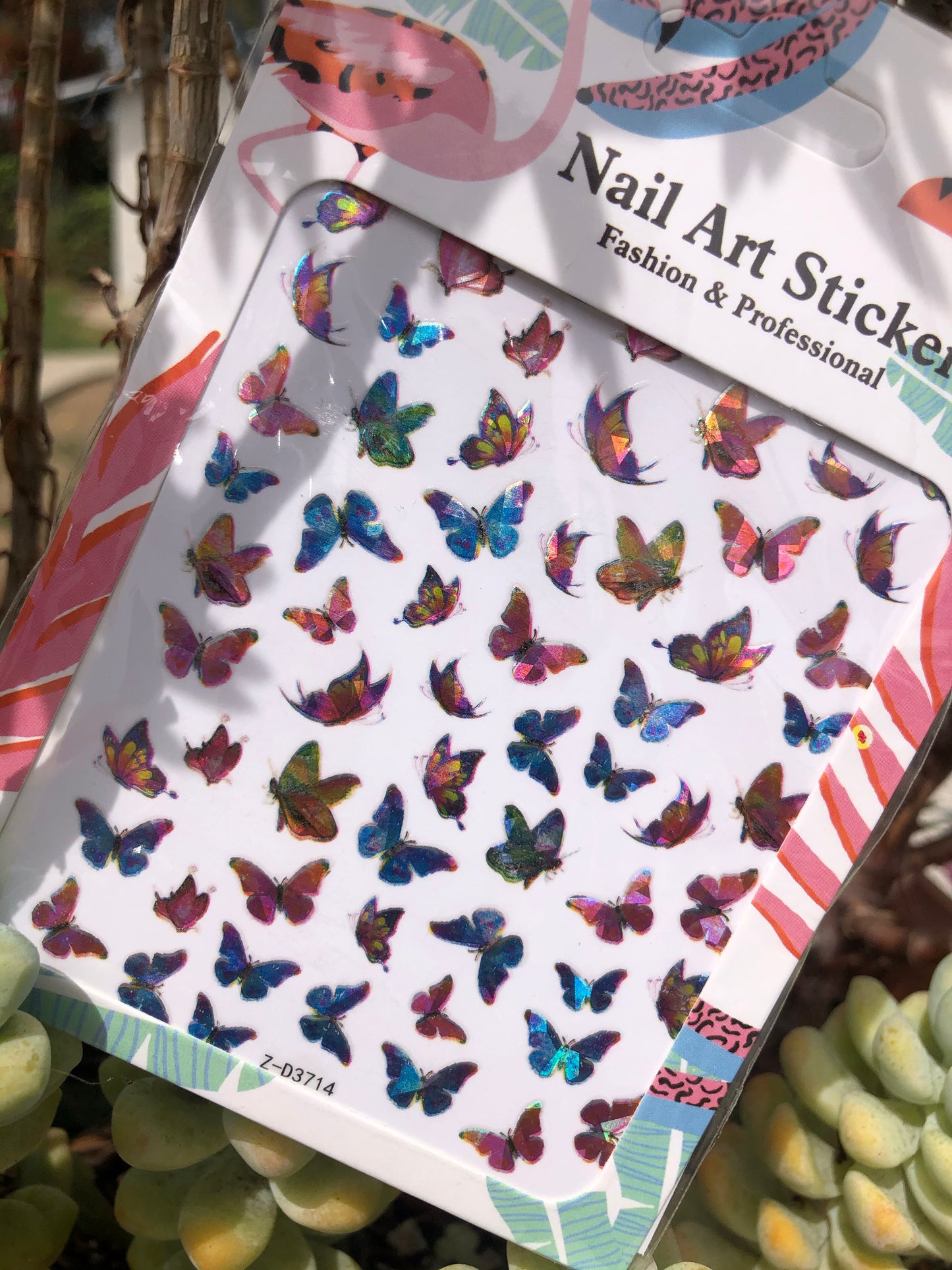 butterfly nail art stickers