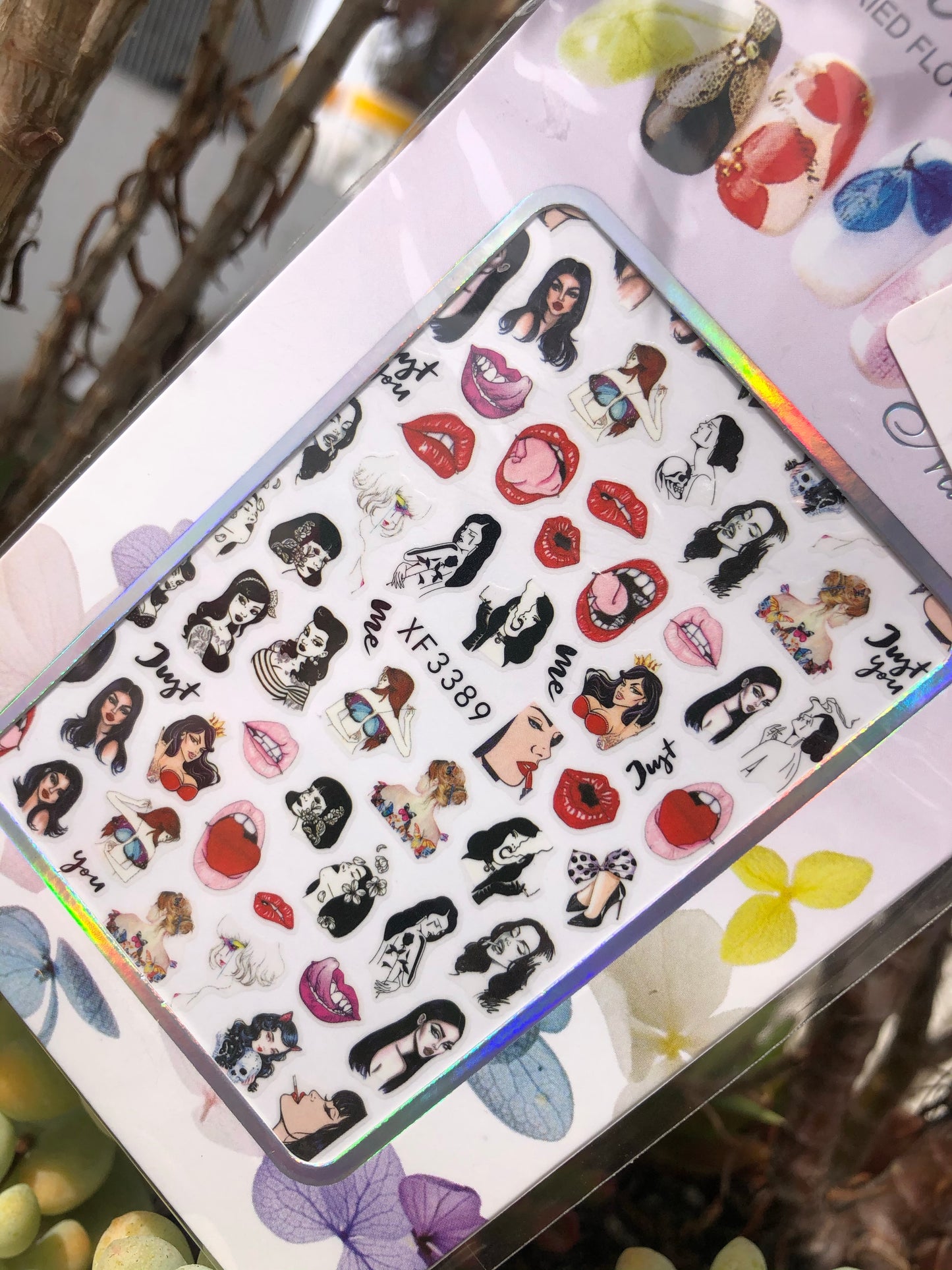 pin up nail stickers