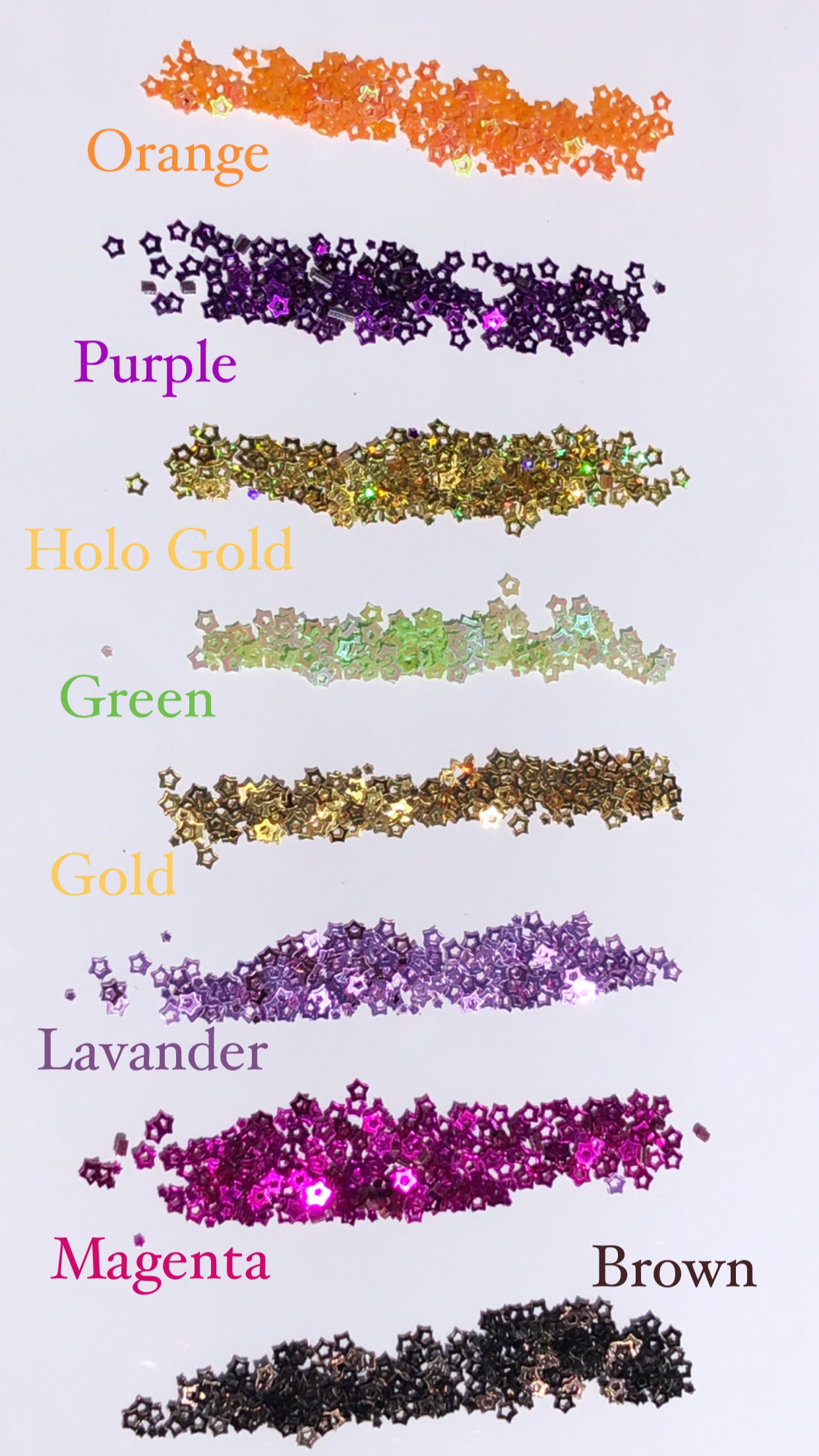 tiny star sequin glitter for nails