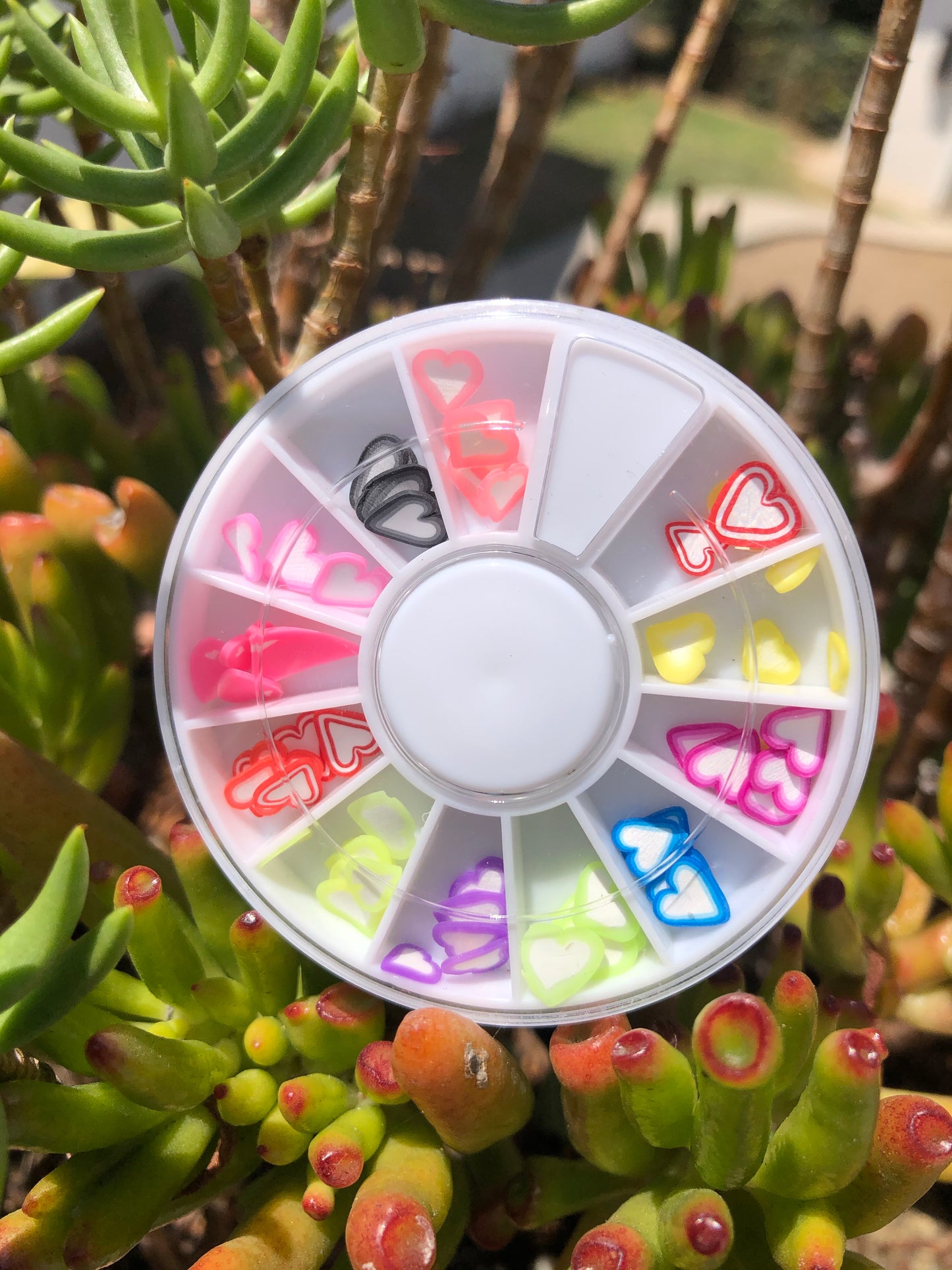 assorted heart fimo wheel for nail art