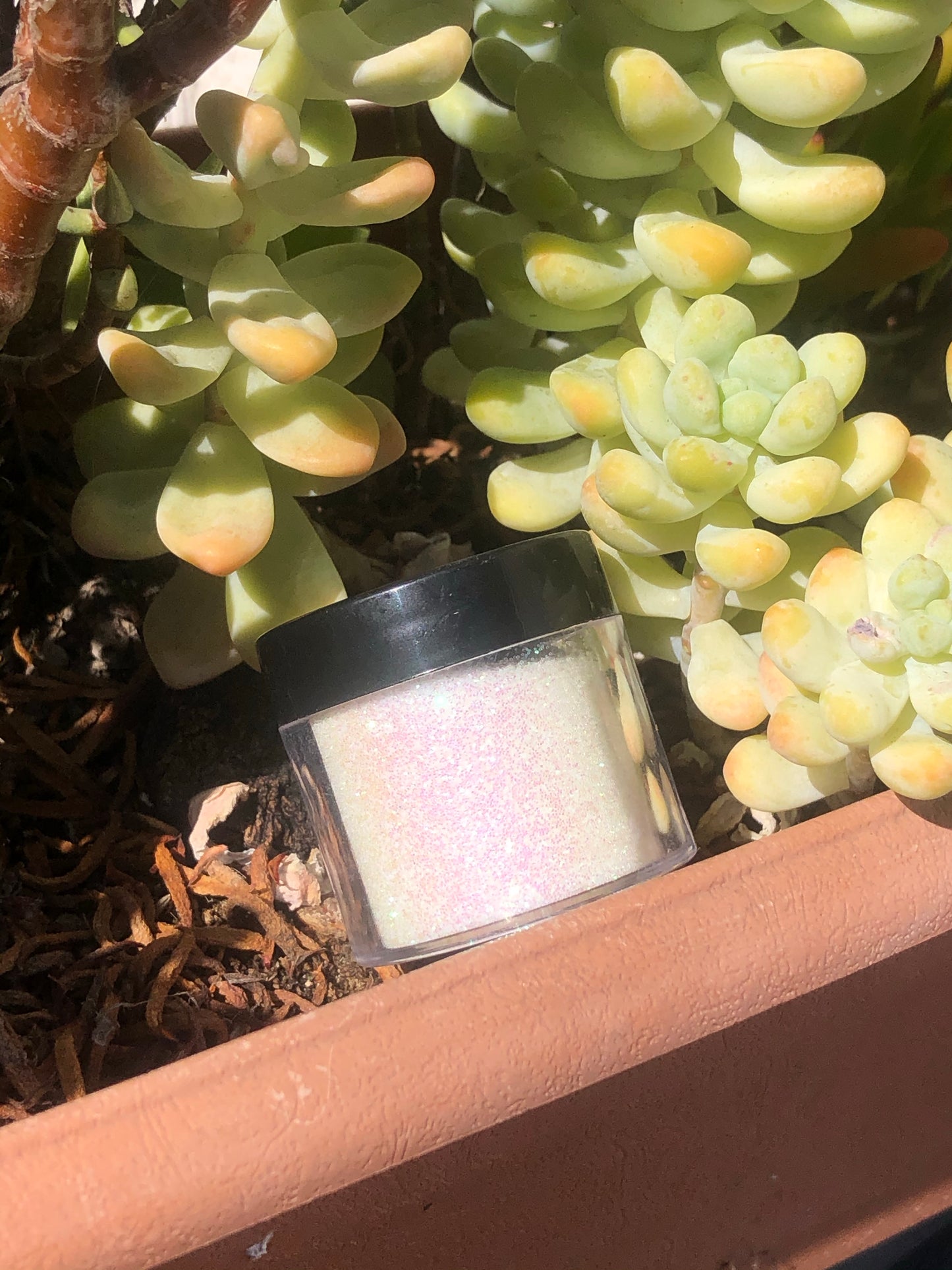 .5 white glitter for nail art
