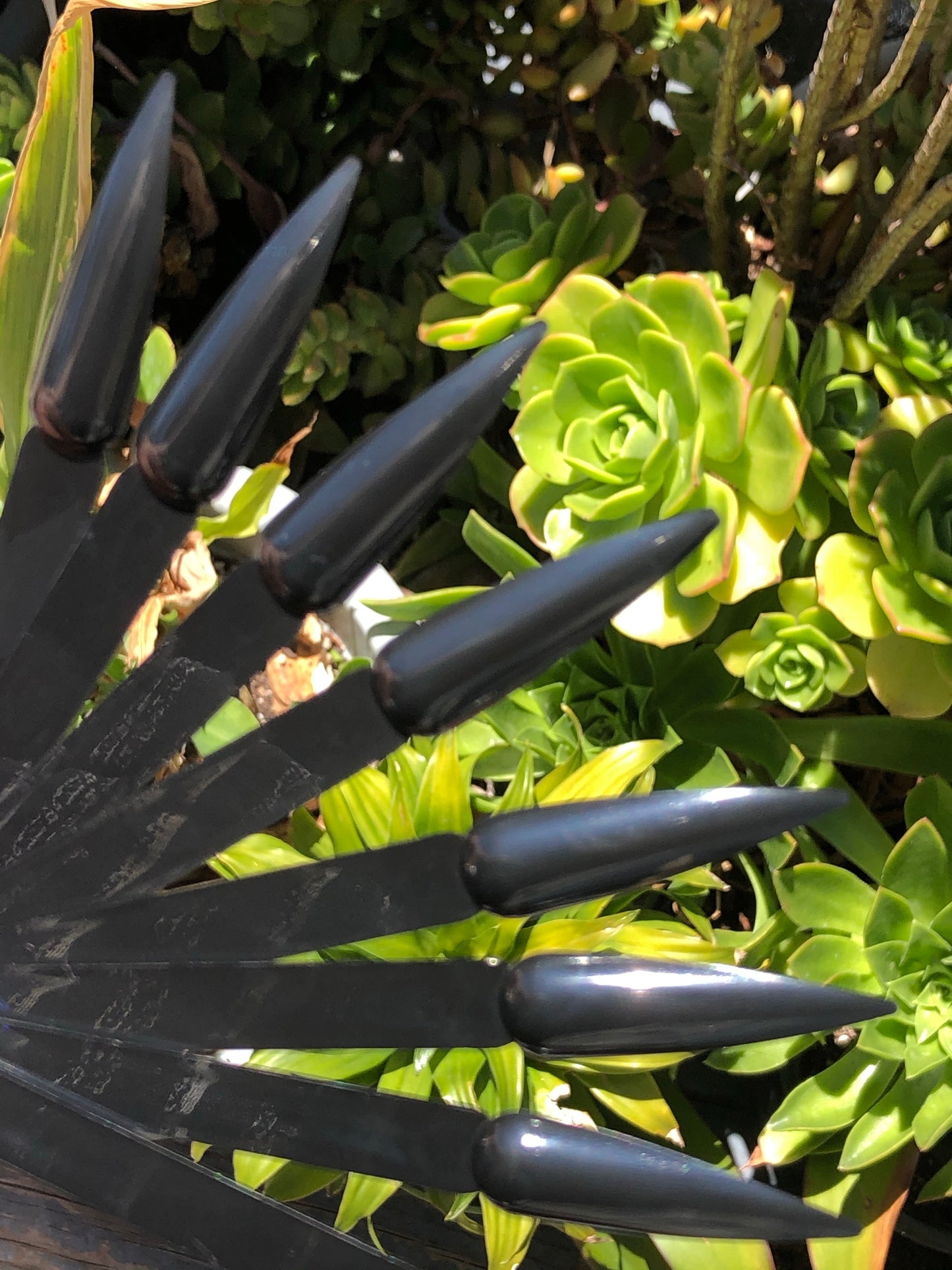 black stiletto swatch sticks