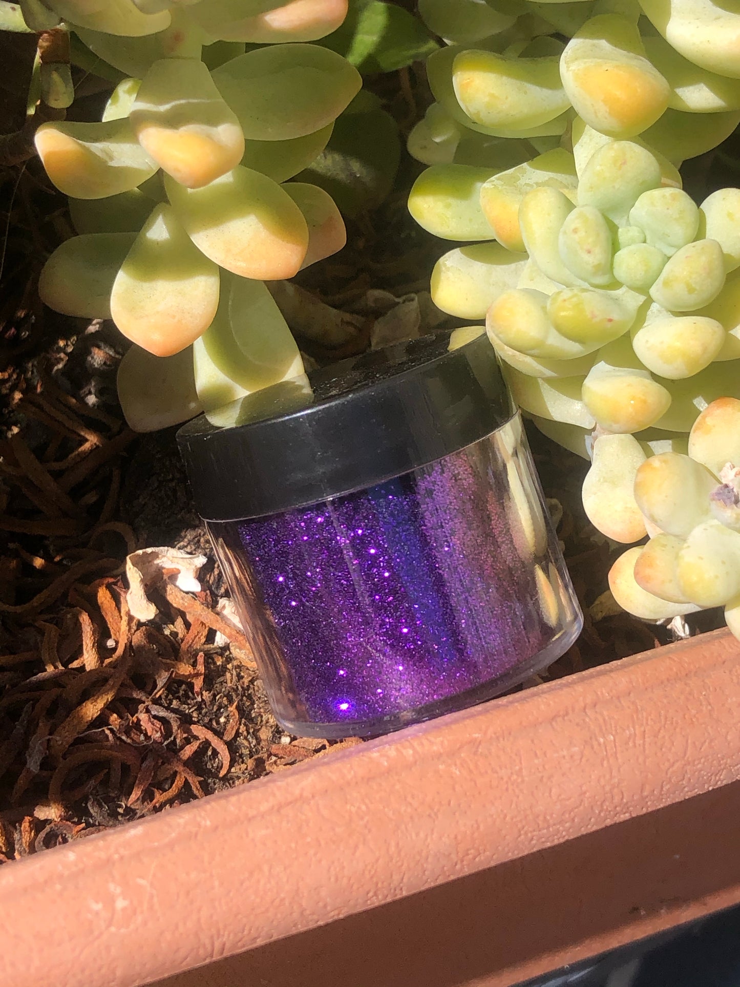 .5 purple glitter for nail art