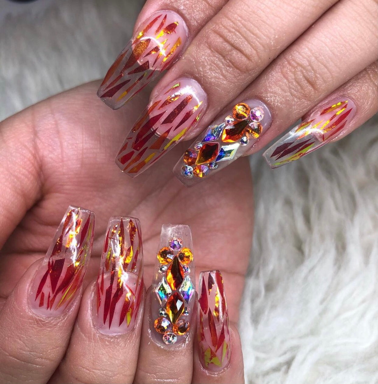 Iridescent Shattered Glass Nail Art Film