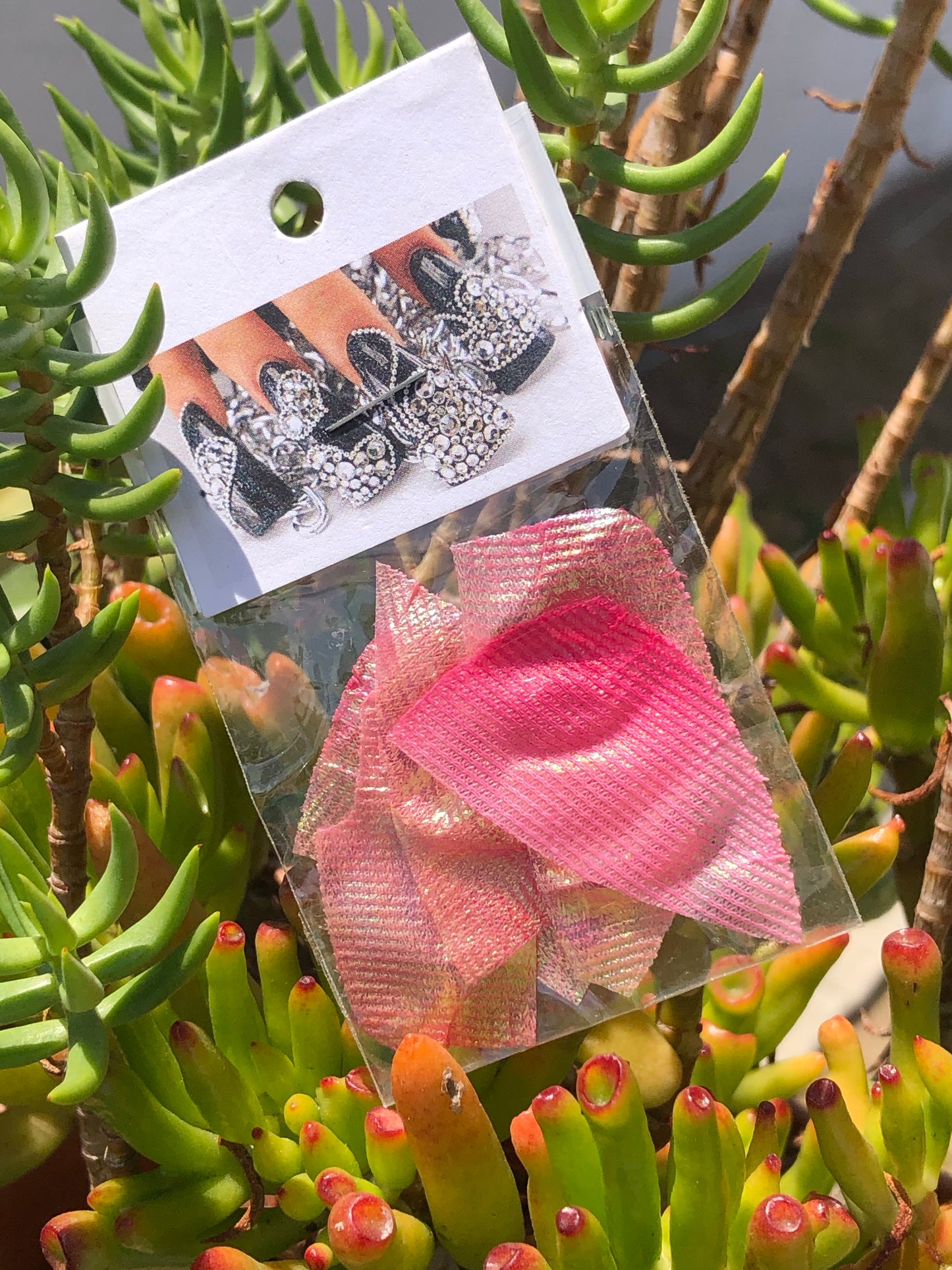 iridescent pink mermaid skin for nail art