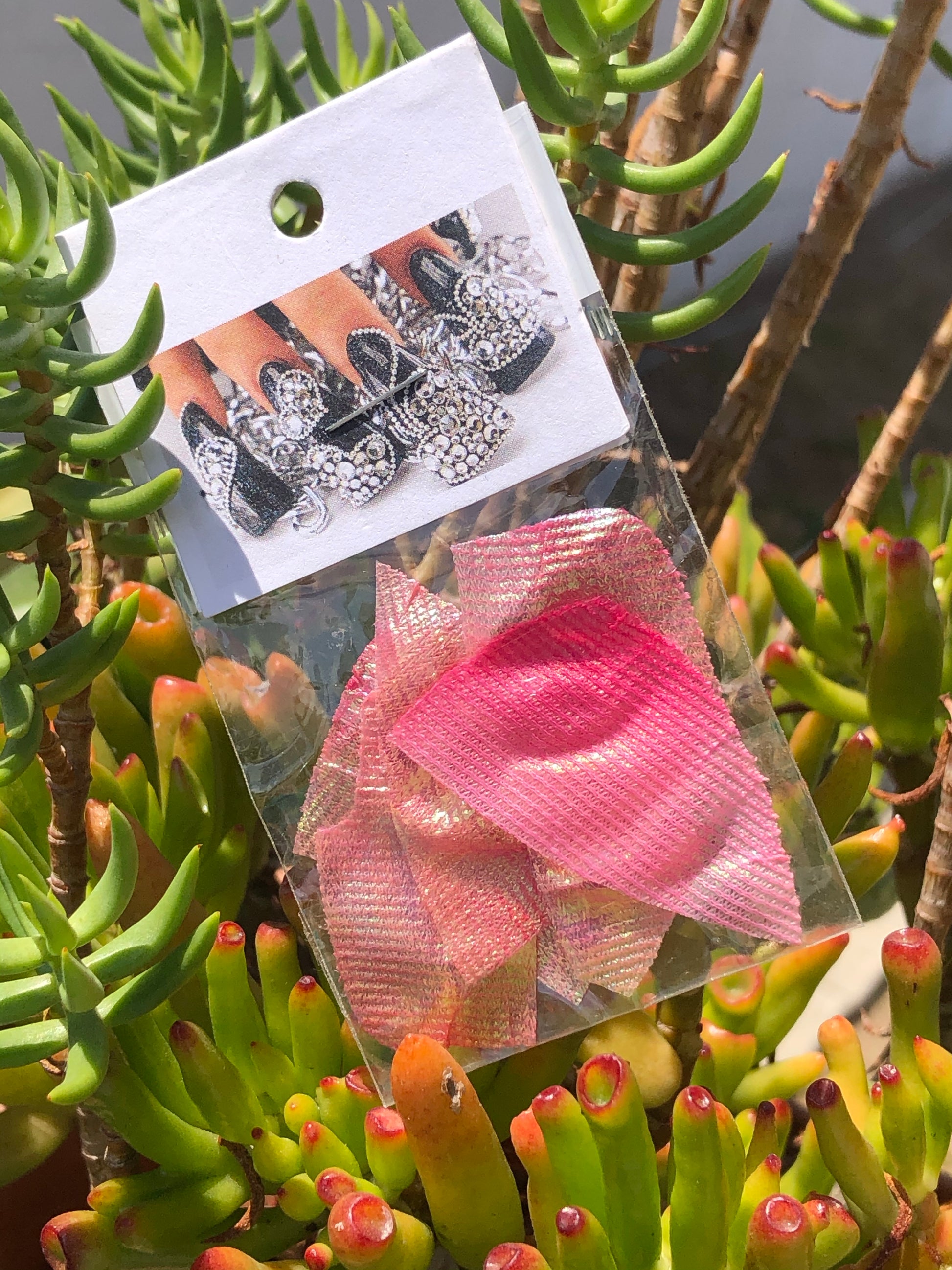 iridescent pink mermaid skin for nail art