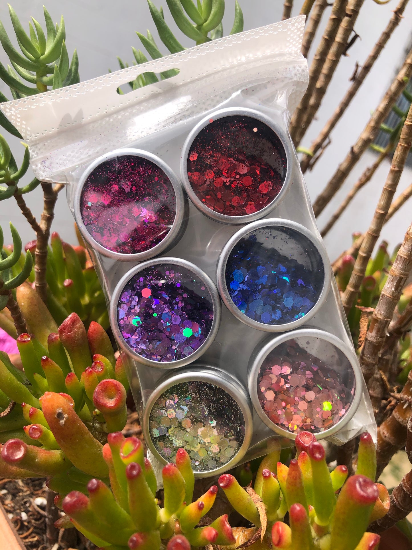 assorted holographic nail glitter