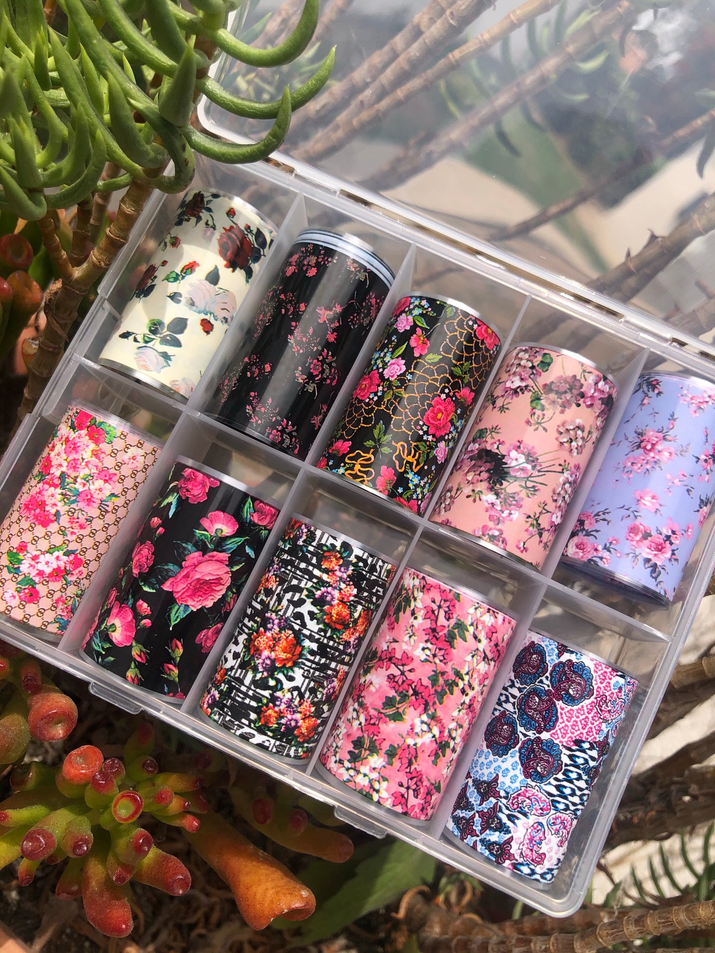 flower nail foil for nail art