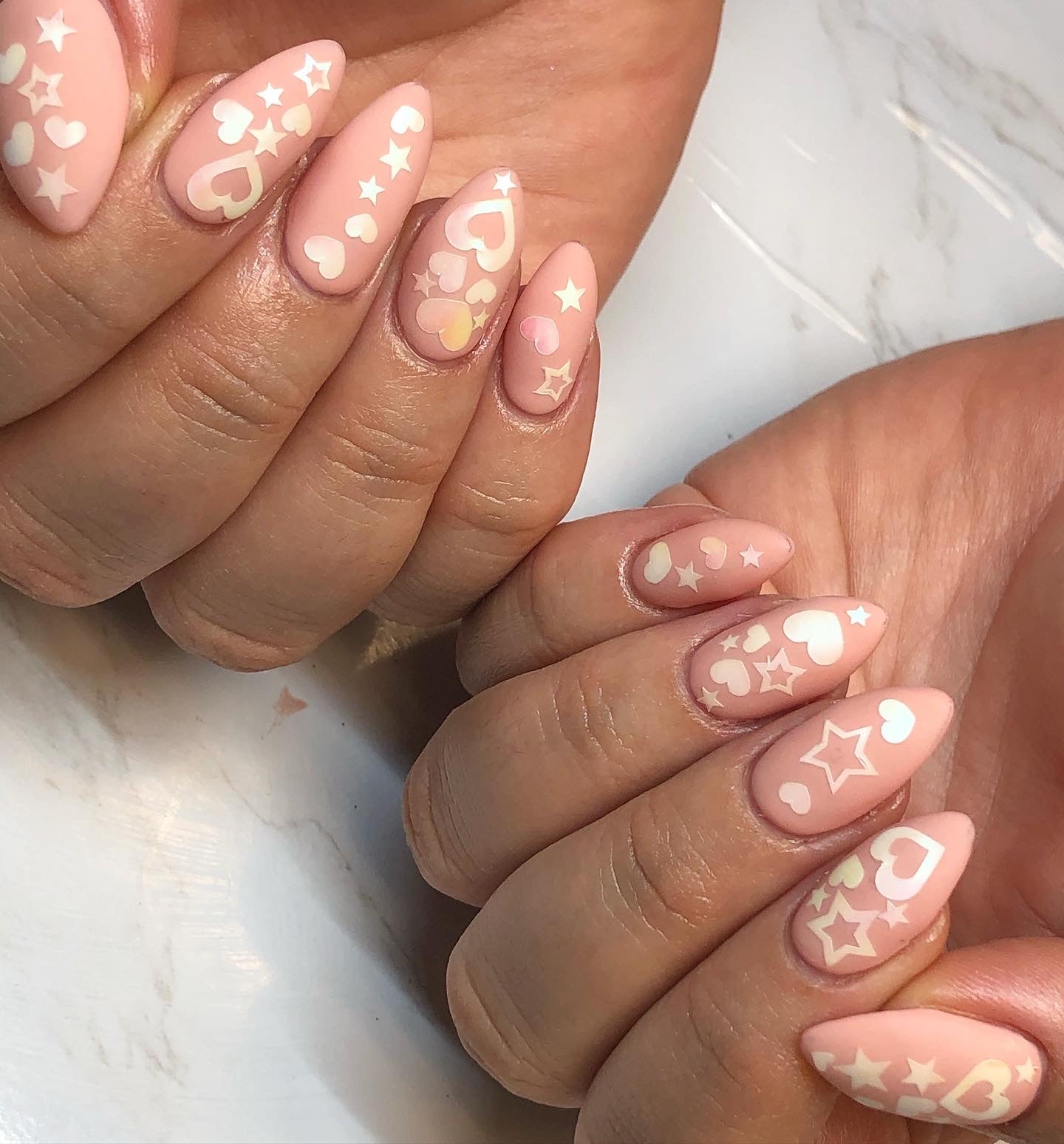 valentine's nail art sticker sheet