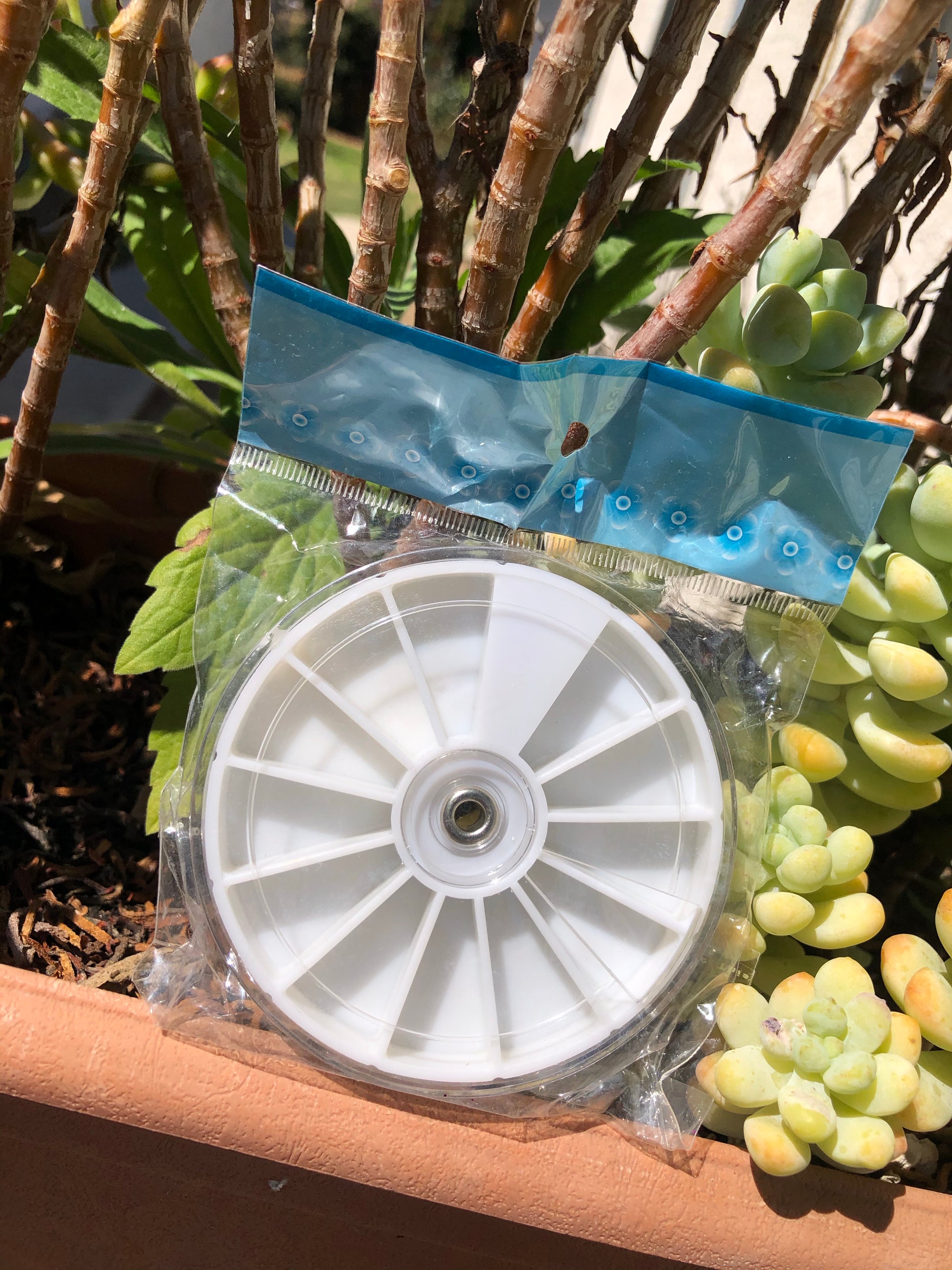 empty nail art wheel storage