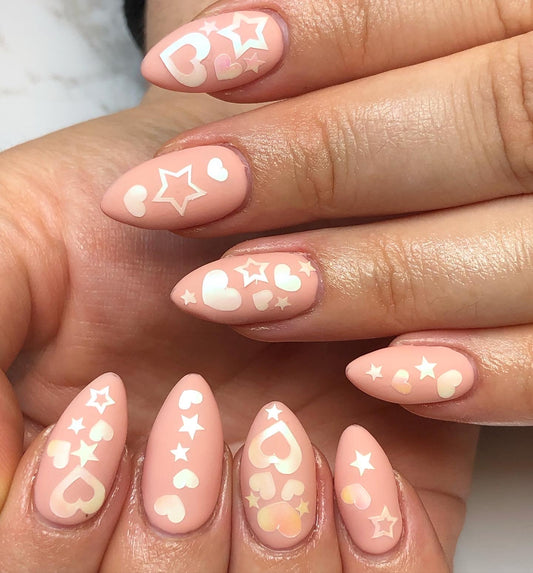 valentine's nail art sticker sheet 