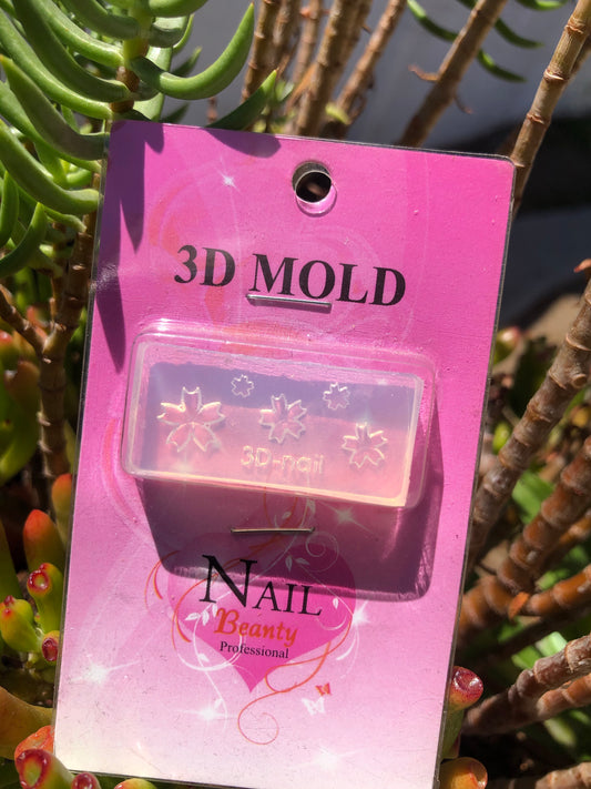 3D flower mold for nail art