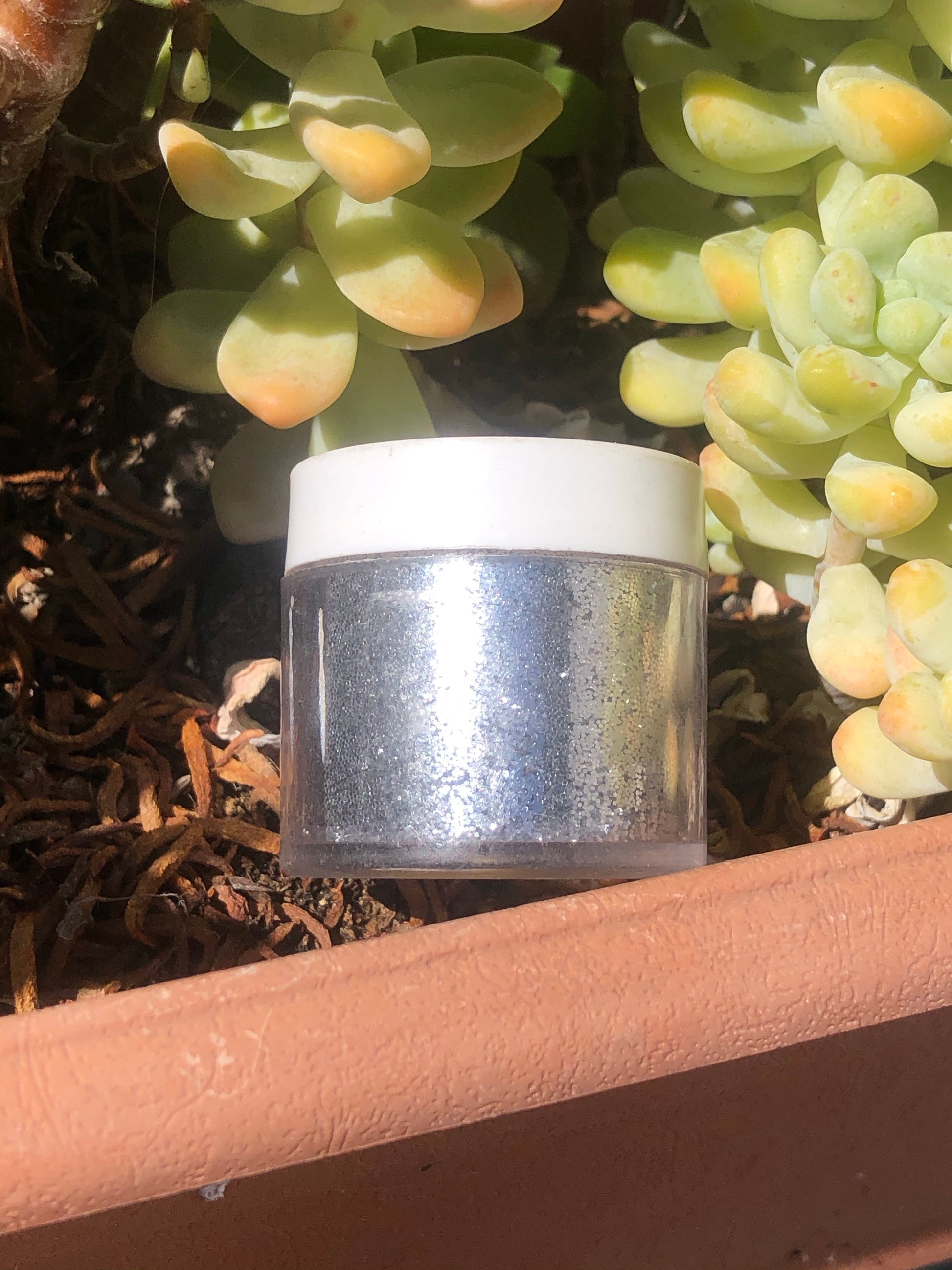 .5 silver glitter for nail art