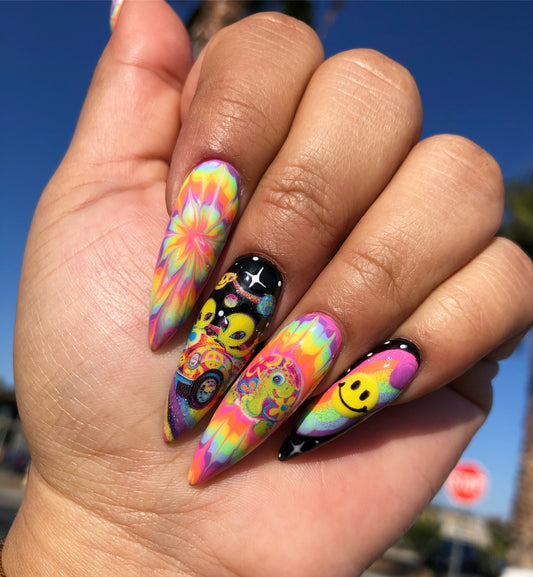 groovy water slide decals
