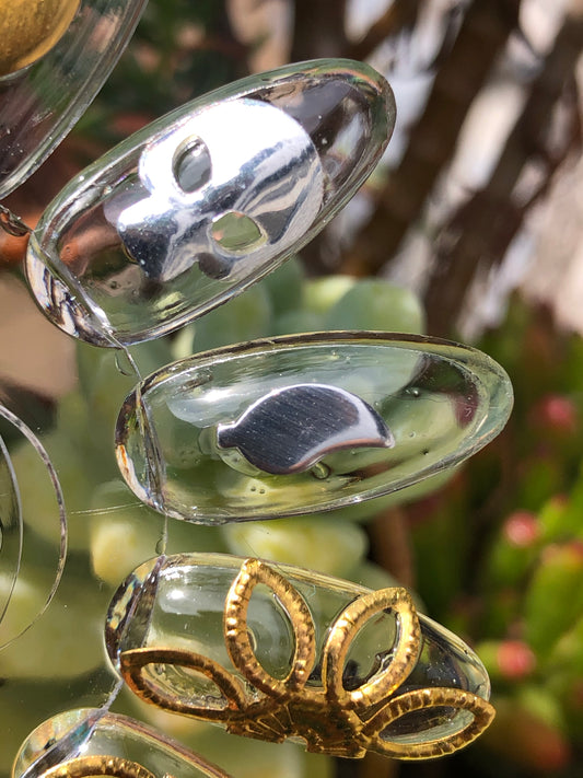 skull stud, leaf stud, half sun stud
