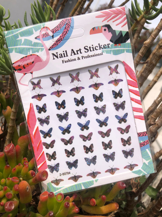 butterfly nail art stickers